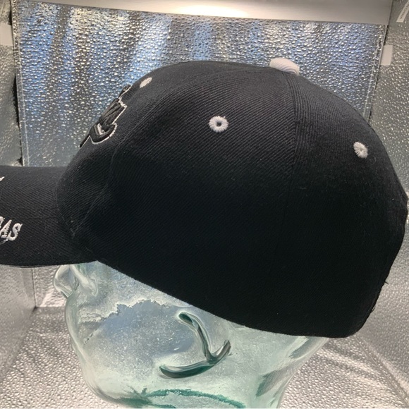 Black White Las Vegas Baseball Adjustable Hat Cap - Picture 4 of 8
